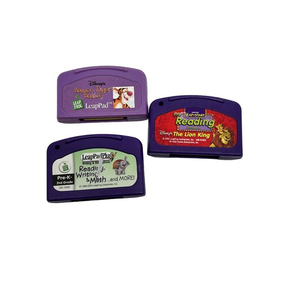 LeapFrog LeapPad Cartridges: Tigger Lion King Reading Writing Math - Picture 1 of 2